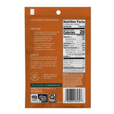 Simply Organic, Brown Gravy Seasoning Mix, 1 Oz