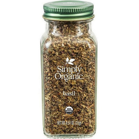 Simply Organic, Organic Basil, 0.54 Oz(Case Of 6)