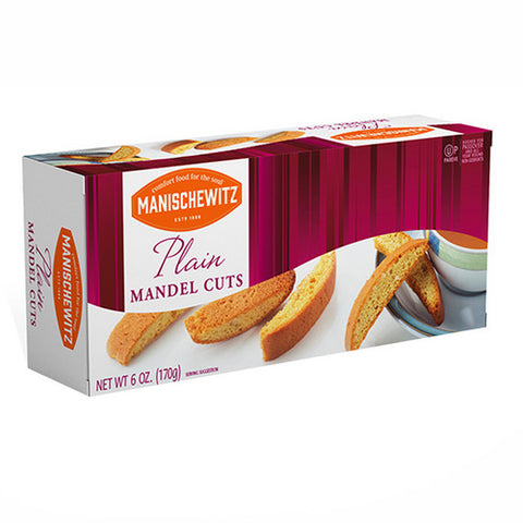 Manischewitz, Plain Mandel Cuts, 6 Oz(Case Of 12)