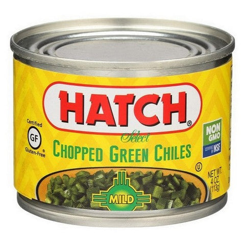 Hatch Chili, Green Chilis Chopped Fire Roasted, 4 Oz(Case Of 24) Hatch Chili