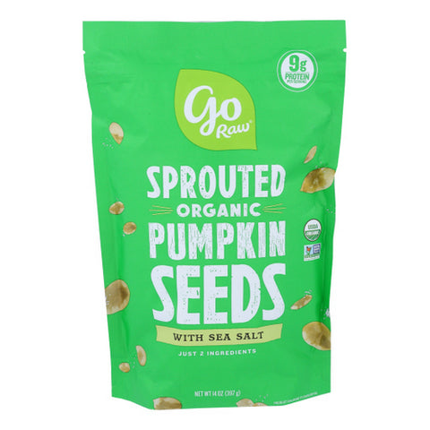 Go Raw, Go Raw Sprouted Seeds Pumpkin With Celtic Sea Salt, 14 Oz(Case Of 6)