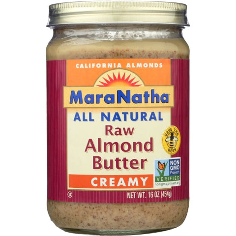 Maranatha, Nut Bttr Almnd Raw Ns, 16 Oz(Case Of 6)