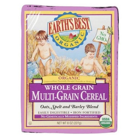 Earth's Best, Organic Whole Grain Multi Grain Baby Cereal, 8 Oz(Case Of 12)