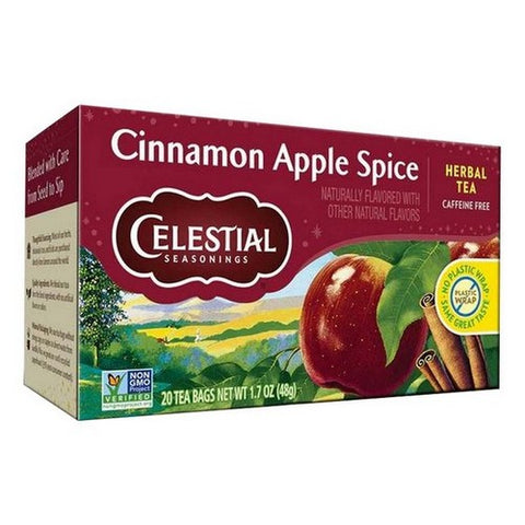Celestial Seasonings, Tea Herb Cinnamon Apple Spice, Case of 6 X 20 Bags