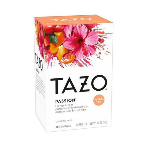 Tazo, Passion Herbal Tea, 20 Bags(Case Of 6)