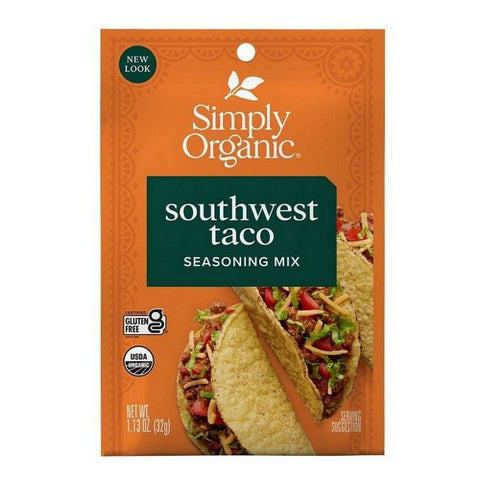 Simply Organic, Organic Southwest Taco Seasoning Mix, 1.13 Oz(Case Of 12)