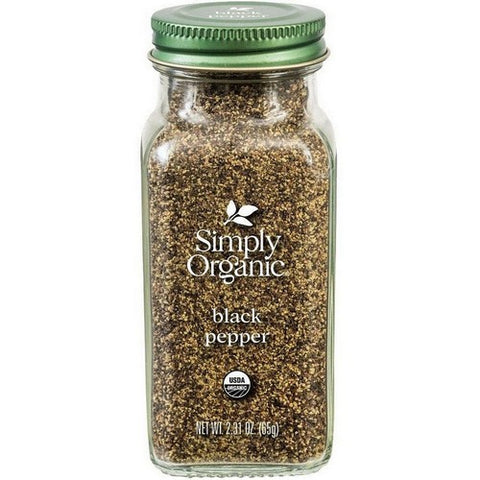 Simply Organic, Black Pepper Medium Grind, 2.31 Oz(Case Of 6)