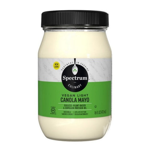 Spectrum Naturals, Mayonnaise Canola Lite Vegan, Case of 12 X 16 Oz