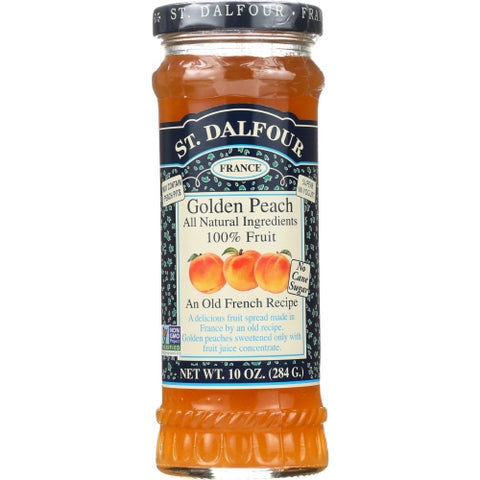 St.Dalfour, Golden Peach Fruit Spread, 10 Oz(Case Of 6)