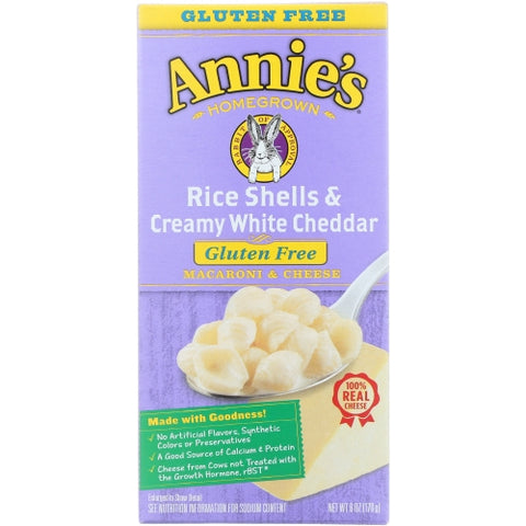 Annie's Homegrown, Rice Pasta And White Cheddar, 6 Oz(Case Of 12)