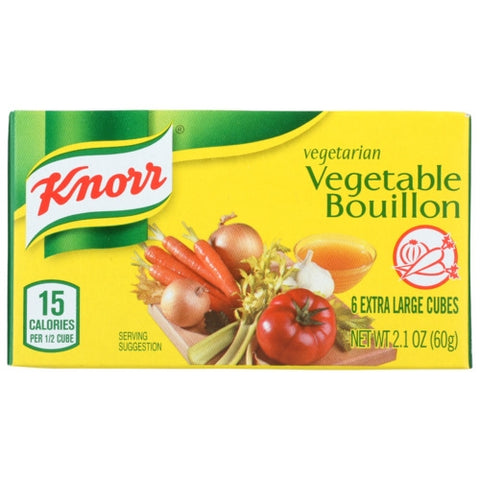Knorr, Vegetable Bouillon Cubes Box, 2.1 Oz(Case Of 24)