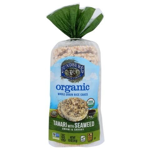 Lundberg, Organic Tamari With Seaweed Rice Cake, 8.5 Oz(Case Of 6)