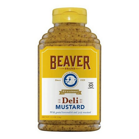 Beaver, Deli Mustard Squeeze, 12.5 Oz(Case Of 6)