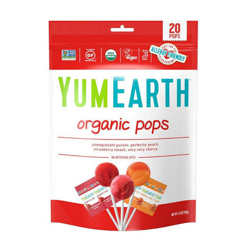 YumEarth, Organic Pops Assorted, 4.2 Oz(Case Of 12) YumEarth