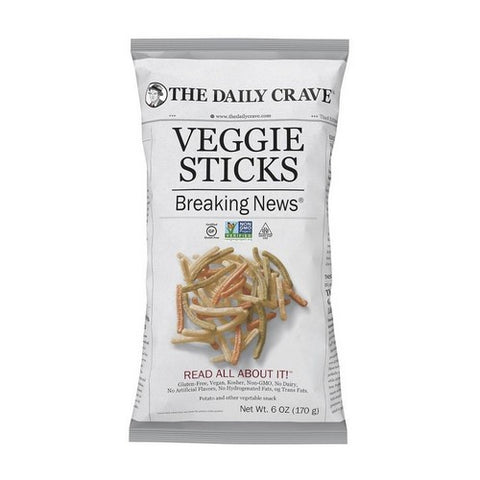 The Daily Crave, Veggie Sticks, 6 Oz(Case Of 8)