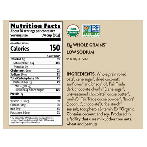 Natures Path, Organic Love Crunch Granola Dark Chocolate And Coconut, 11.5 Oz(Case Of 6)