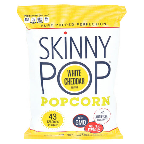 Skinny Pop, White Cheddar Popcorn, 4.4 Oz(Case Of 12)