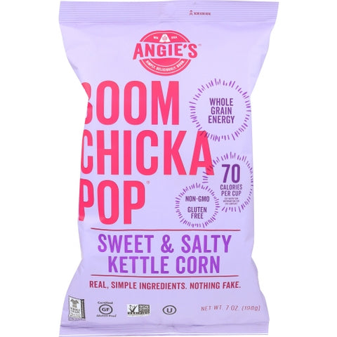 Angie's, Boomchickapop Sweet And Salty Kettle Corn Popcorn, 7 Oz(Case Of 12)