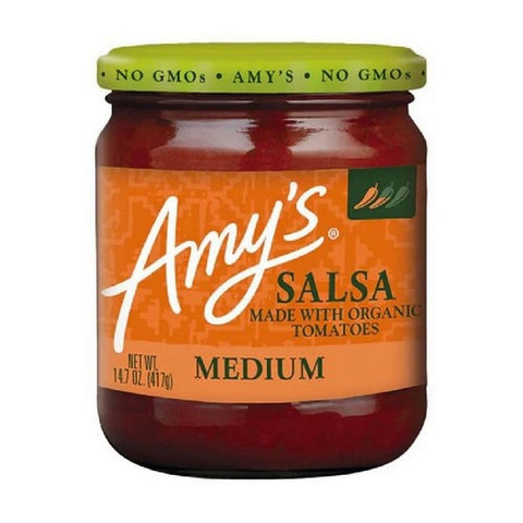 Amys, Organic Salsa Medium With Tomatoes, 14.7 Oz(Case Of 6)