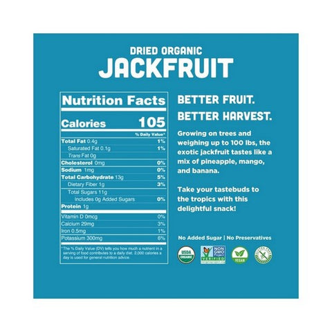 Mavuno Harvest, Organi C Dried Fruit Jackfruit, 2 Oz