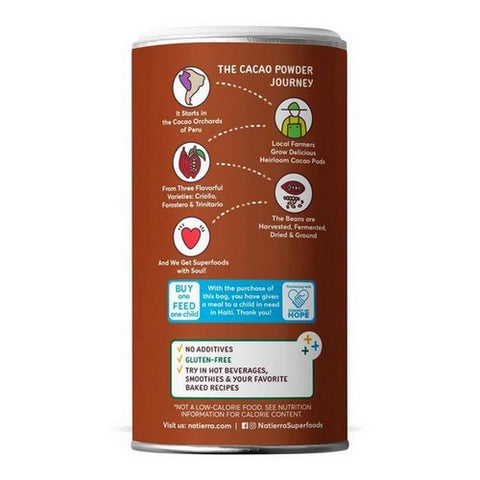 Natierra, Organic Cacao Powder Shaker, 4 Oz(Case Of 12)