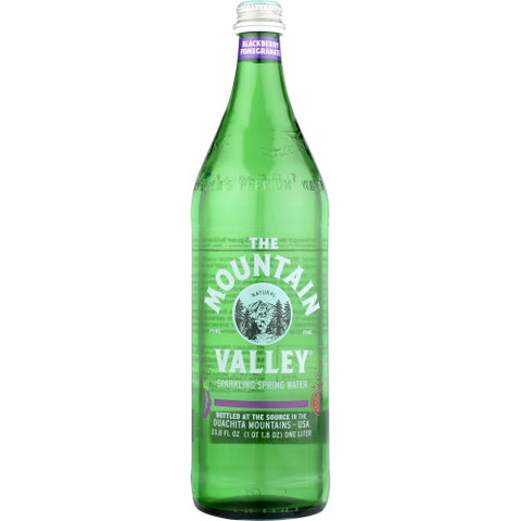 Mountain Valley, Blackberry Pomegranate Sparkling Spring Water, 1 Liter (Case of 12)