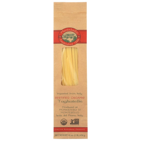 Montebello, Organic Tagliatelle Pasta, 16 Oz(Case Of 12)