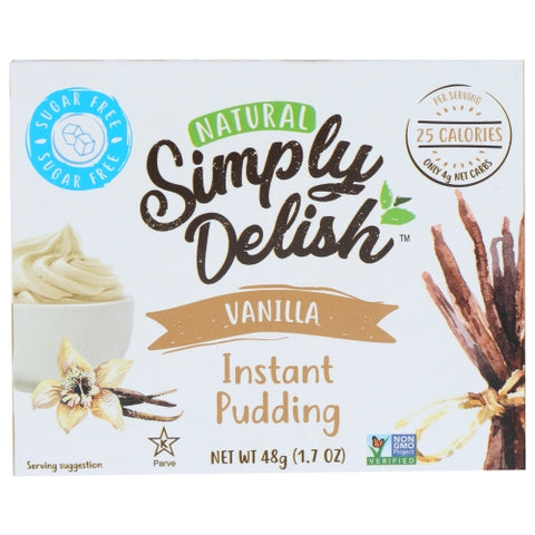Simply Delish, Mix Pddng Pie Vanla Nsgr, 1.7 Oz(Case Of 6)