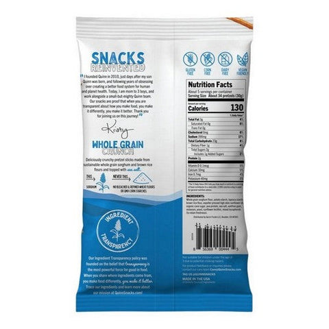 Quinn, Quinn Snacks Pretzels Sea Salt, 5.6 Oz(Case Of 8) Quinn