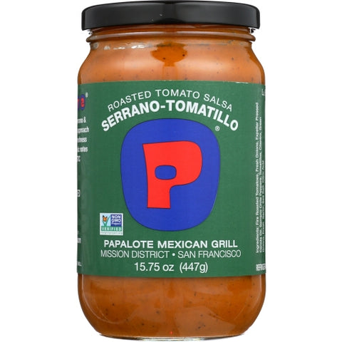 Papalote Salsa, Salsa Rstd Tmto Srrno Tmt, 15.75 Oz(Case Of 12)