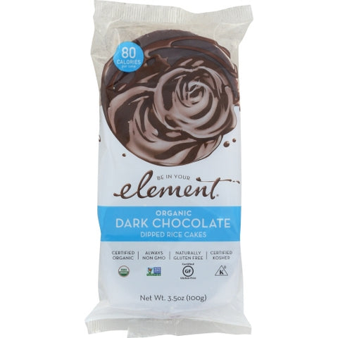 Element Snacks, Rice Cake Dk Choc Organic, 3.5 Oz(Case Of 6)