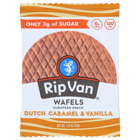 Rip Van Wafels, Wafel Dutch Caramel Vanil, 1.16 Oz(Case Of 12)