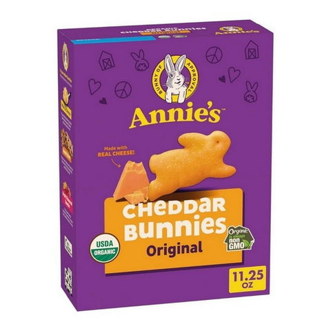 Annie's Homegrown, Organic Cheddar Bunnies Baked Crackers, 11.25 Oz(Case Of 6)