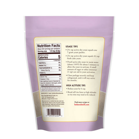 Bobs Red Mill, Active Dry Yeast, 8 Oz(Case Of 5)