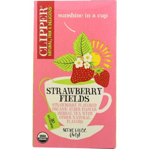 Clipper, Tea Starwberry Fields Org, 1.41 Oz(Case Of 6)