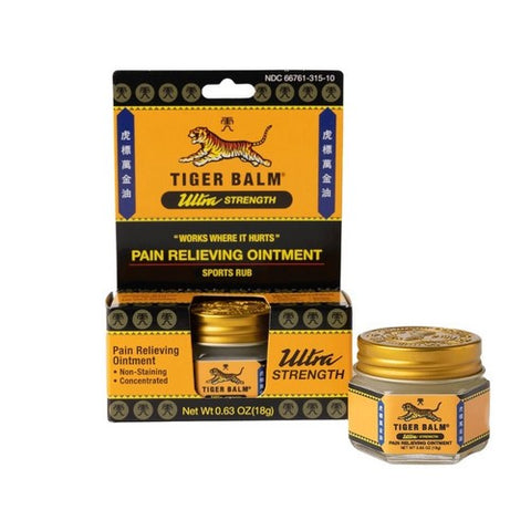 Tiger Balm, Pain Relieving Ointment Ultra Strength, 0.63 Oz Tiger Balm