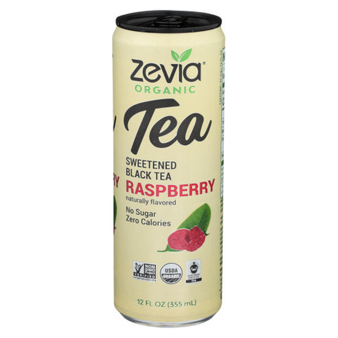 Zevia, Organic Black Tea Raspberry, 12 Oz(Case Of 12)