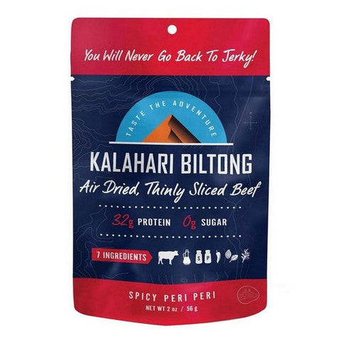 Kalahari Biltong, Biltong Peri Peri Flavor, 2 Oz(Case Of 8) Kalahari Biltong