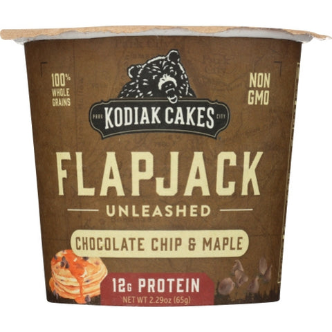 Kodiak Cakes, Cup Chocolate Chip And Maple Flapjack Mix, 2.29 Oz(Case Of 12)