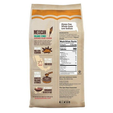 Que Pasa, Chip Tortilla Yellow Org, Case of 6 X 11 Oz