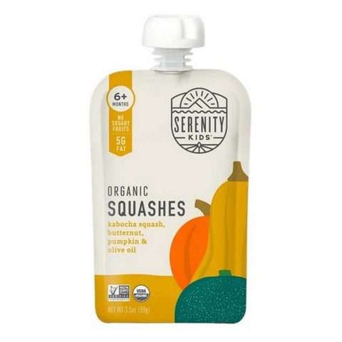 Serenity Kids, Food Baby Squashes Org, 3.5 Oz(Case Of 6)
