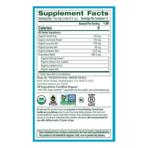 Traditional Medicinals, Organic Weightless Tea Cranberry, 16 Bags Traditional Medicinals