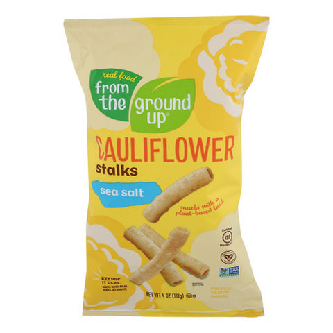 From The Ground Up, Stalk Sea Salt Cauliflwr, 4 Oz(Case Of 12)