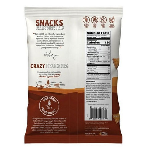 Quinn, Pretzel Nug Pb Choc Fld, 6.5 Oz(Case Of 8)