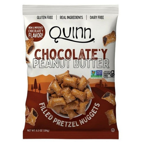 Quinn, Pretzel Nug Pb Choc Fld, 6.5 Oz(Case Of 8)