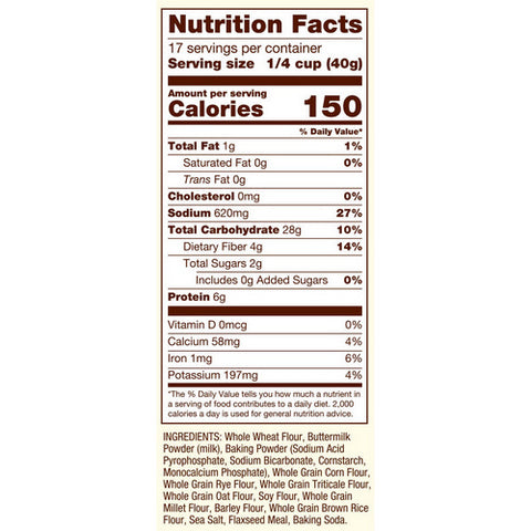 Bobs Red Mill, 10 Garin Pancake & Waffle Mix, 24 Oz(Case Of 4)