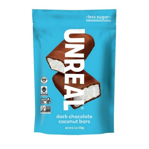 Unreal, Dark Chocolate Coconut Bars, 4.2 Oz(Case Of 6)