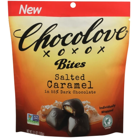Chocolove, Salted Caramel Dark Chocolate, 3.5 Oz(Case Of 8)