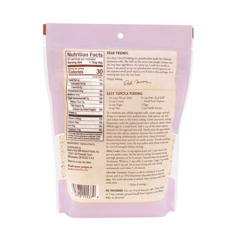 Bobs Red Mill, Tapioca Small Pearl, 24 Oz(Case Of 4)