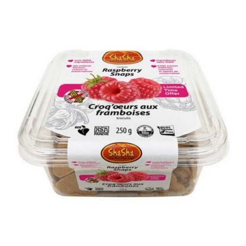 Shasha, Cookie Snaps Raspbry, 8.8 Oz(Case Of 12)